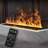 Electric Fireplace 3D Water Vapour Fireplace Recessed Realistic Atomized Flame, with Water and Remote Control Electric Steam Fireplace Stove(Size: W7.87x H8.27 in)-1167332051