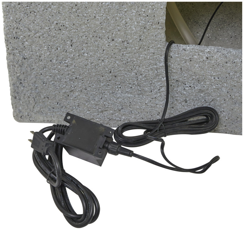 Cleason Outdoor Cascade Fountain with Lights
