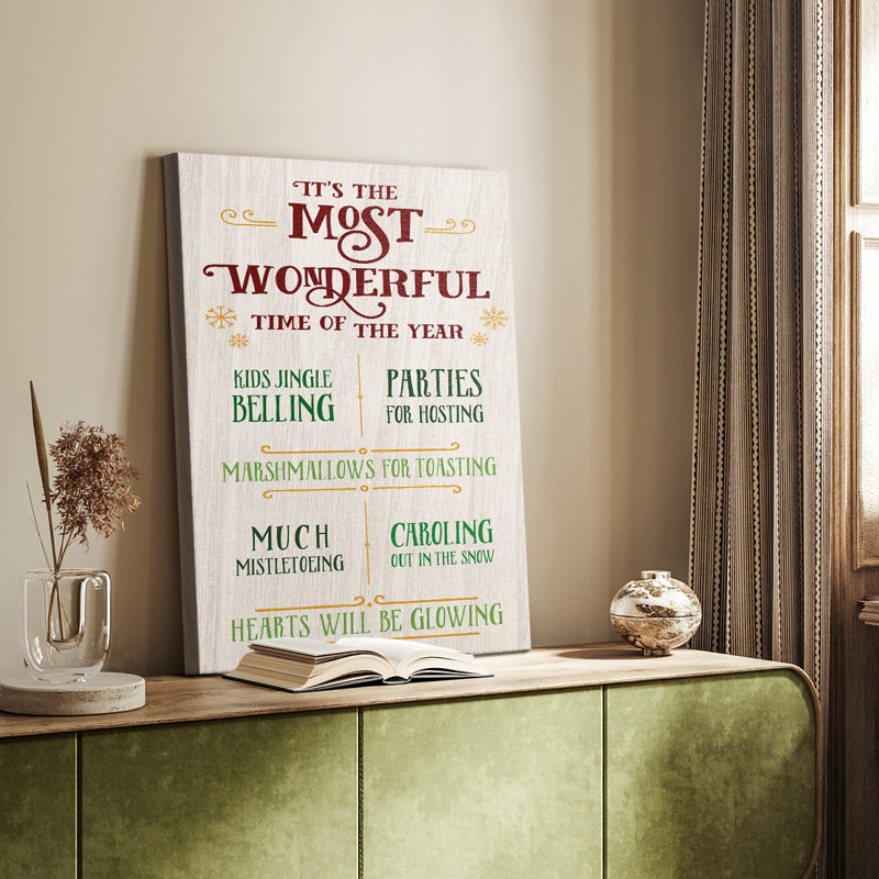 «Most Wonderful» - Toile tendue sur mesure Cavas, H 18 po x l 12 po