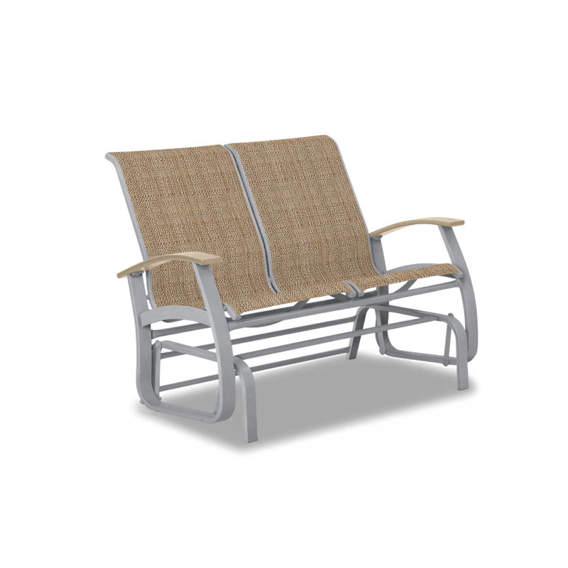 Belle Isle Outdoor Glider, Skip, Desert P60, Gloss White