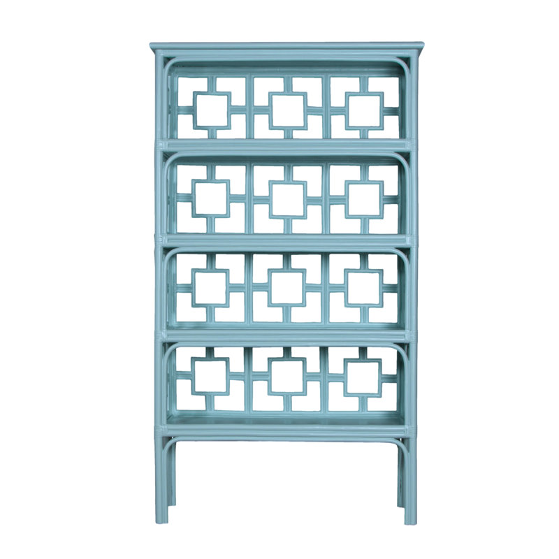 Bibliothèque Sobe H 70,5 "x l 41,5", Bleu piscine