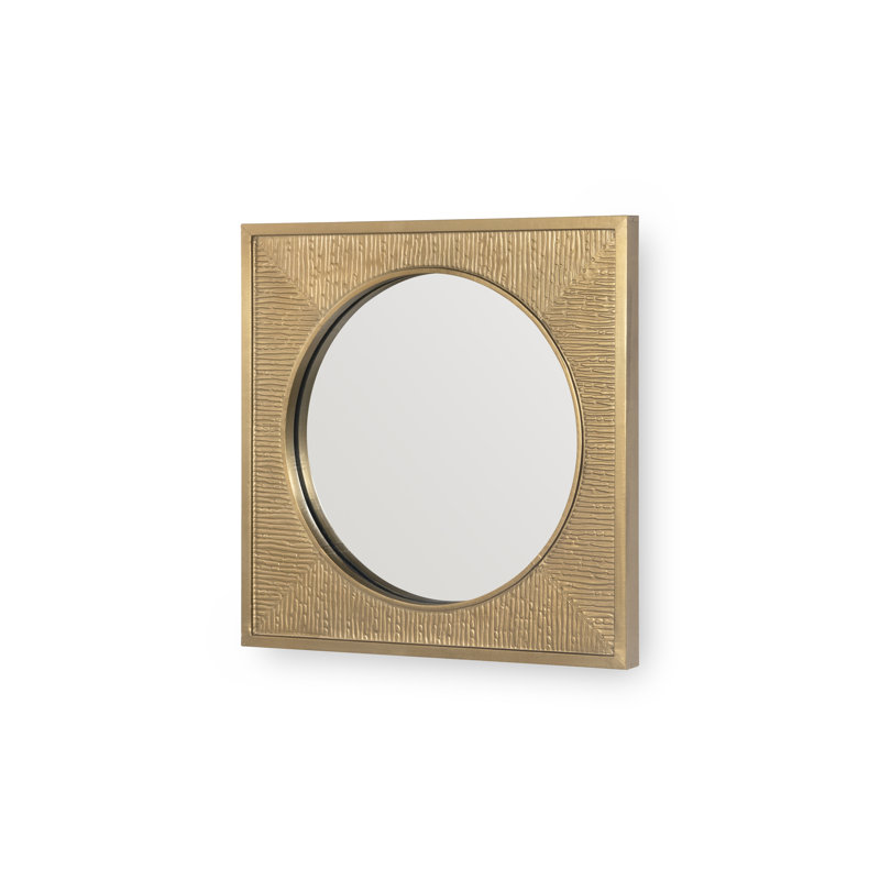 Martina Square Brass Wall Mirror
