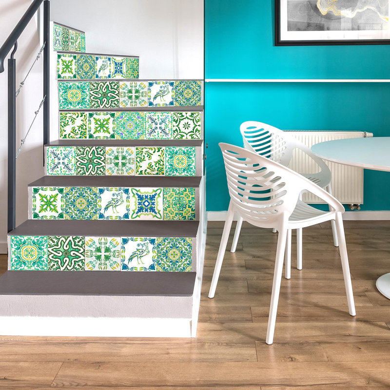 Carreau de terrain pelez et collez en PVC 6 po x 6 po