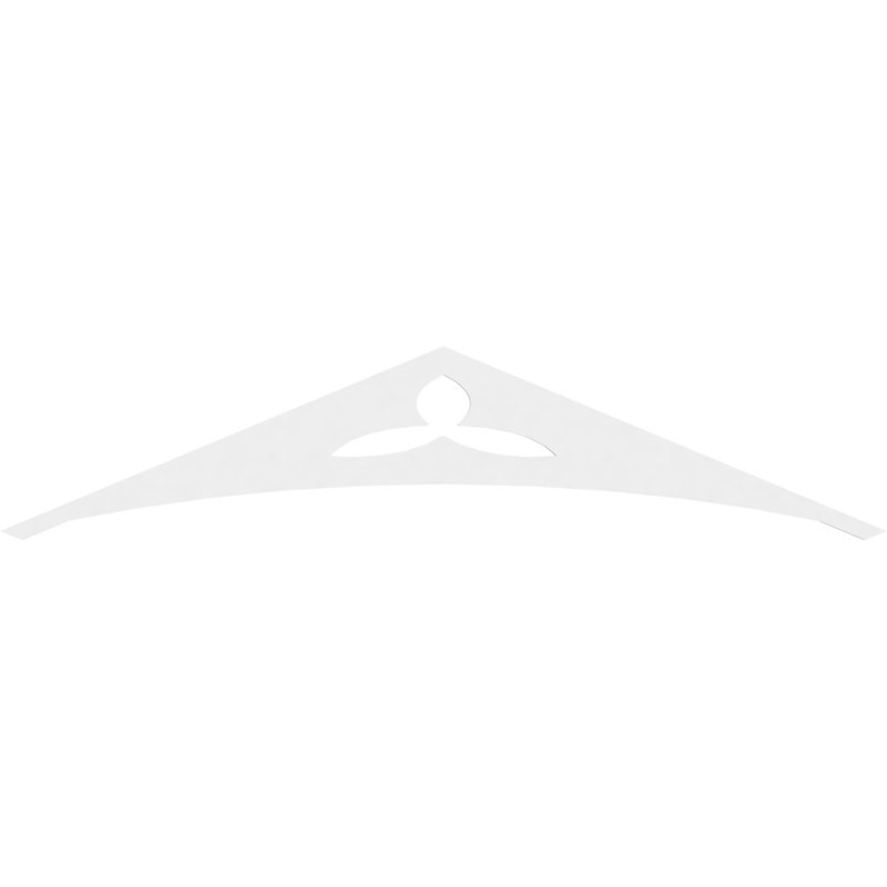 Pignon en PVC de qualité architecturale Naple, H 15 po x l 72 po x P 1 po, 5 / 12