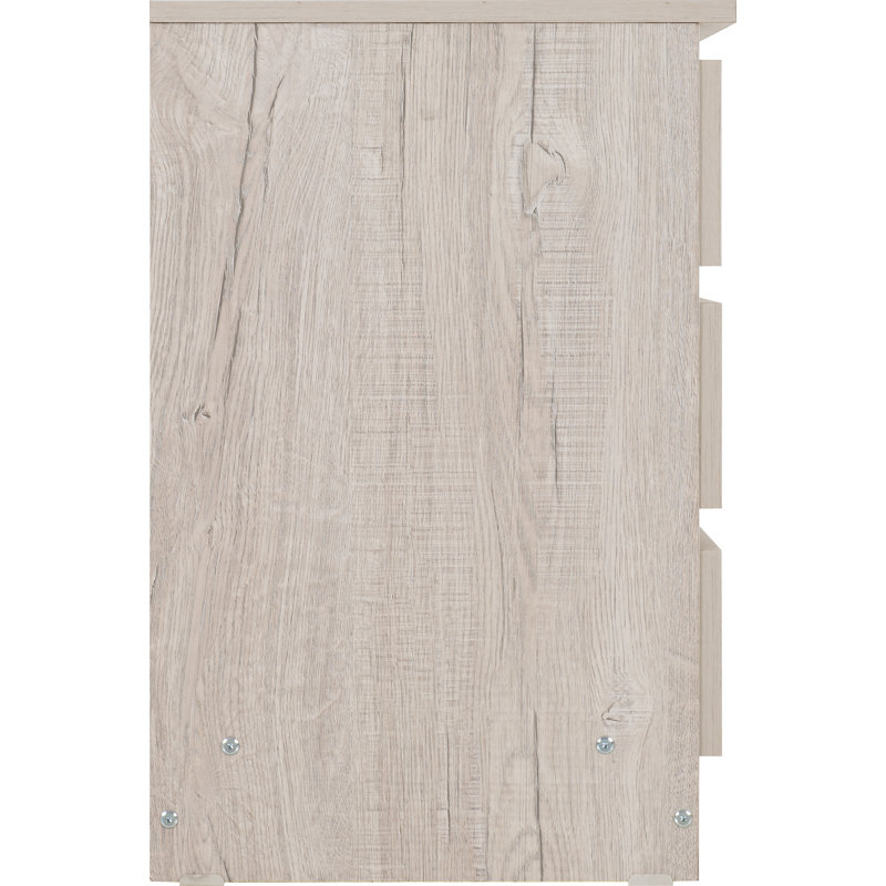 Braunstein 6 Drawer Bedside Table, Urban Snow