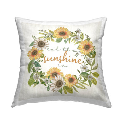 Polyester Throw Square Pillow Cover & Insert