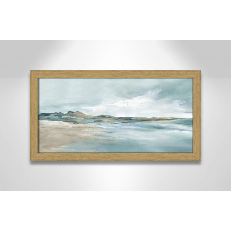 Imprimé Sandpoint par Carol Robinson, Reproduction encadrée sans passe-partout, H 9 po x l 17 po x P 0,75 po, Naturel