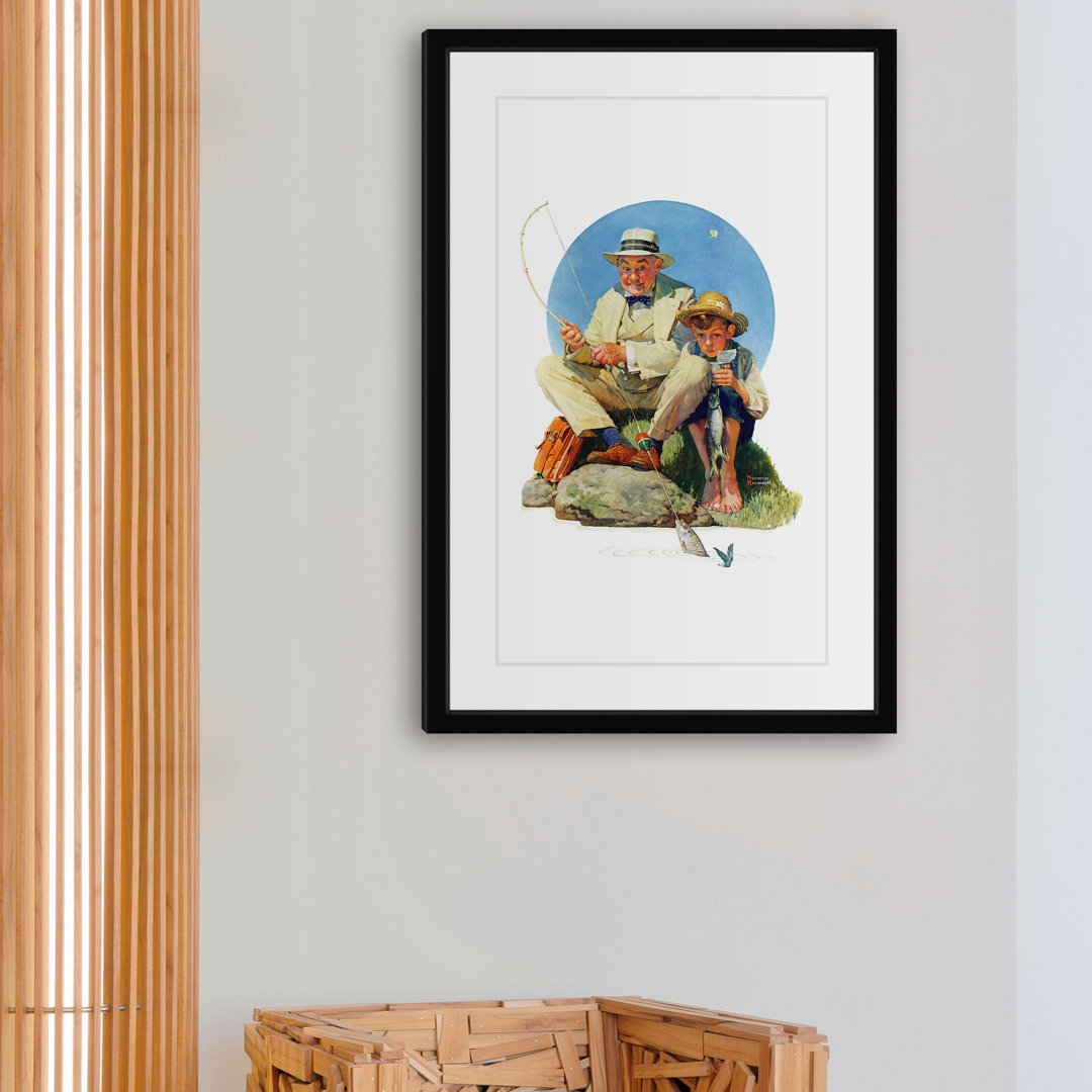 " Catching The Big One " by Norman Rockwell Vault W Artwork 