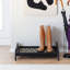 Support à bottes en bois massif de qualité supérieure avec tapis en fibre de coco naturelle - Rangement pour chaussures-669507404-656731862-669507376