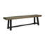 Banc en bois gris Sandblast
