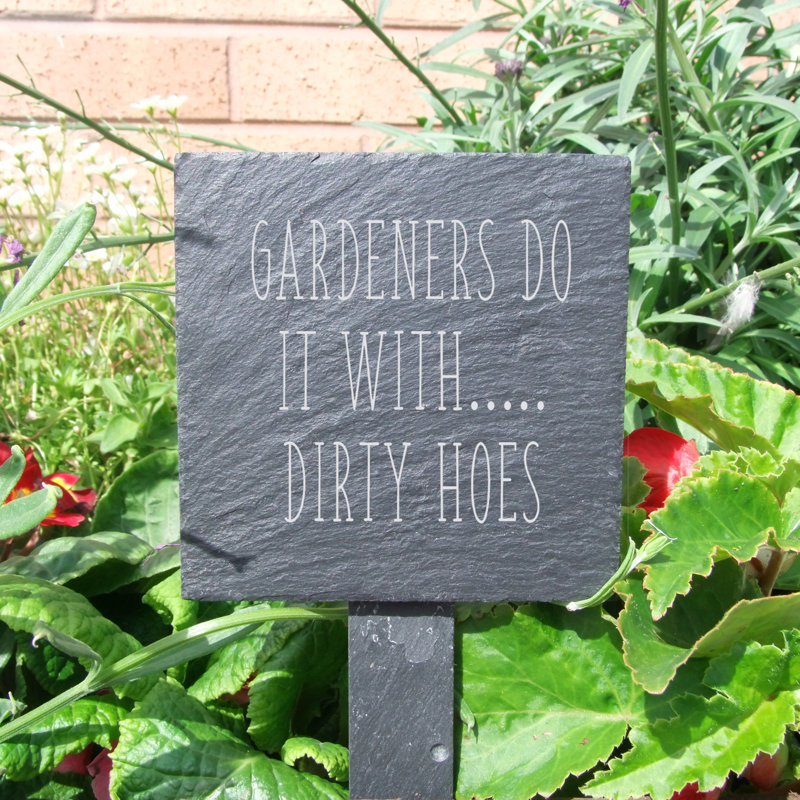 Idalou Stone Plants & Flowers Garden Sign
