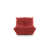 Microfibre / suédine rouge