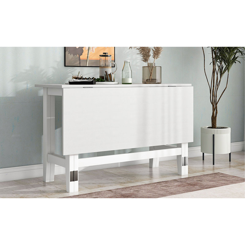 Table de salle à manger extensible Farmhouse, White