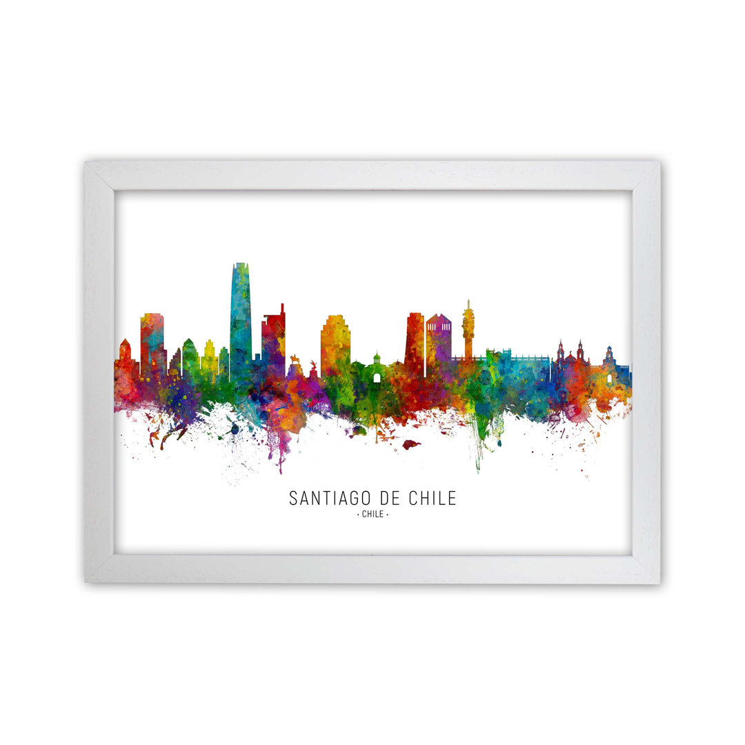 Santiago De Chile Skyline by Michael Tompsett - Print