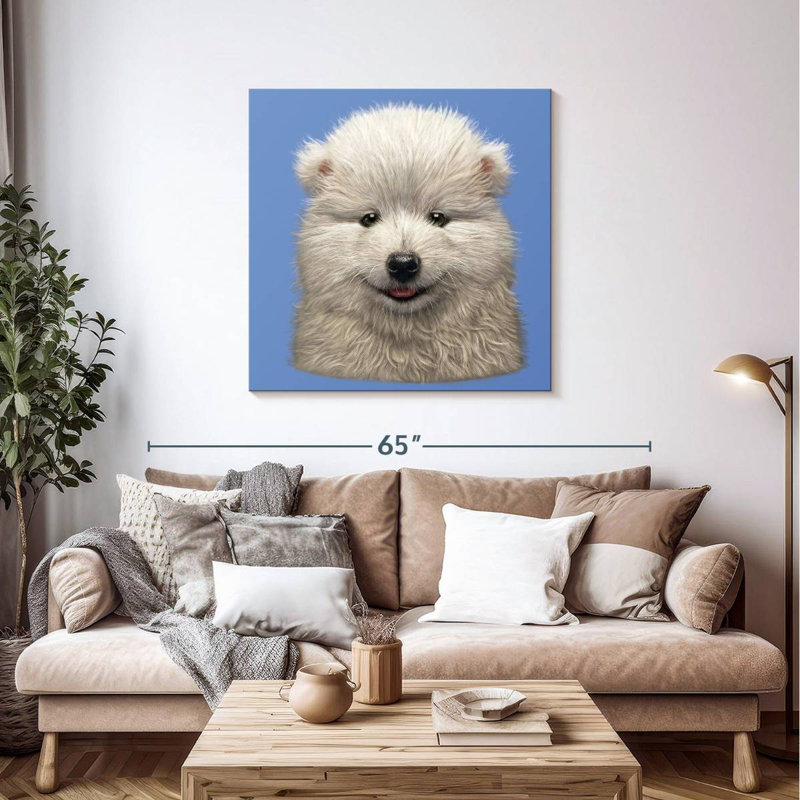 Brampt Samoyed Puppy, 39" H x 39" W
