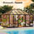 14'x10' Greenhouse with Transparent Panels and PC Panels