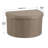Curved Upholstered Storage Stool