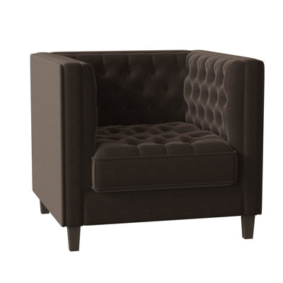 Fauteuil capitonné large de 36 po Jess