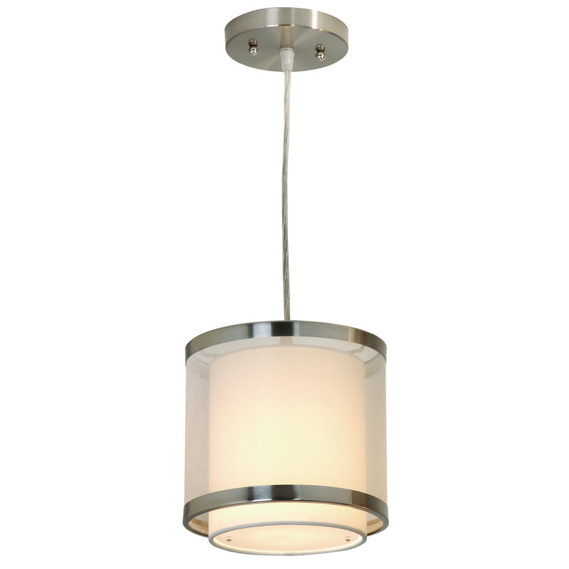 Mcginley 1 - Light Sheer Snow Single Pendant, Small