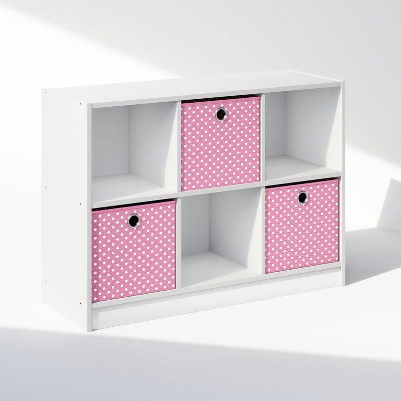 Navarion Bookcase, White/Pink