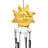 Aduo Plastic Astrology & Stars Wind Chime