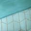Ensemble d'édredon à imprimé métallique Aqua Twin Raina -24747094-24747097