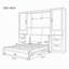 Lit escamotable complet avec garde-robe, tiroirs et tablettes-1185026949