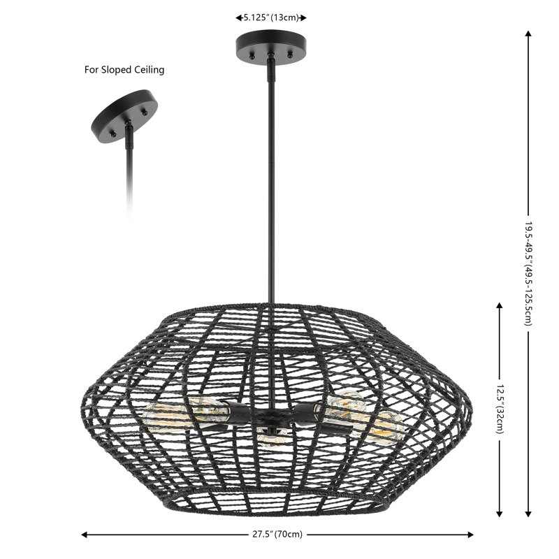 Coldagh 5 - Light Dimmable Geometric Chandelier