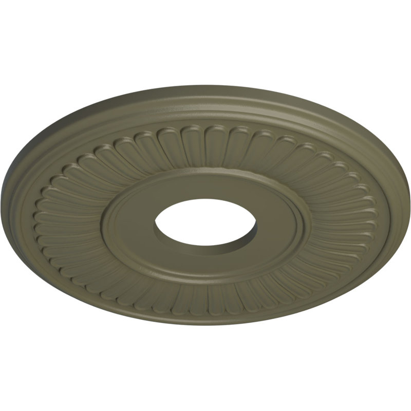 Médaillon de plafond Endurathane Berkshire, P 15 3/4 po x P 3 7/8 po x P 3/4 po (convient aux auvents jusqu'à 7 po)