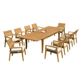 Atnas Outdoor - Piece Teak Dining Set