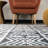 Armarion Contemporary Distressed Geometric Gray Area Rug-67083313