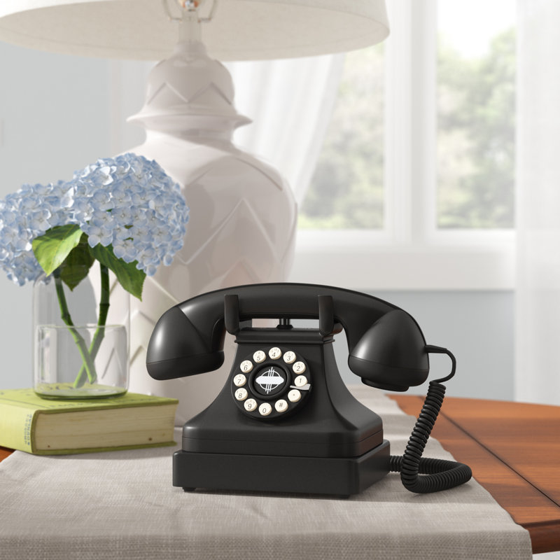 Téléphone de bureau Classic, Noir