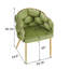 Chaise d'appoint rembourrée, ensemble de 2