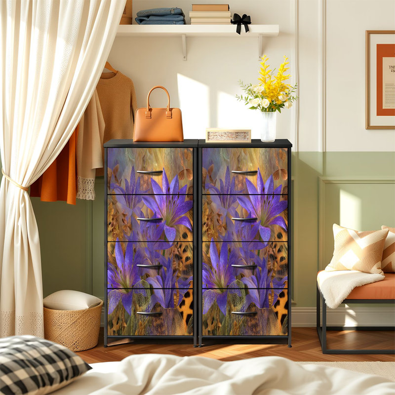 Commode pour chambre à coucher avec 4 tiroirs de rangement Elegant Elegant