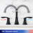 Widespread 2-handle Bathroom Faucet with Drain Assembly-82802445