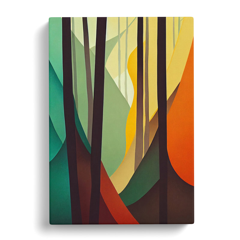 Faulkland Forest Abstract - Wrapped Canvas, 50cm H x 35cm W x 3cm D