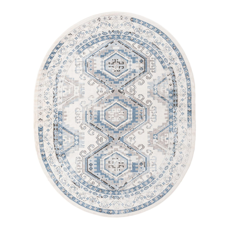Charlotte Oriental Indoor Rug, Oval 7'10" x 10'