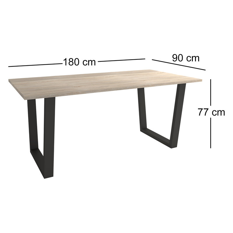 Antigua Metal Base Dining Table