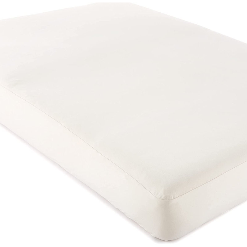 Organic Waterproof Mattress Protector Full Size - 100% Waterproof Mattress Pad with Quiet & Breathable Triple Layer Protection - Fairtrade & GOTS Certified Durable Machine Washable Design (Full)
