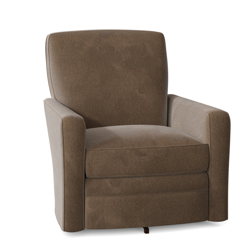 Fauteuil pivotant de 32 po Idana, Non, Velours performance brun tweed 8