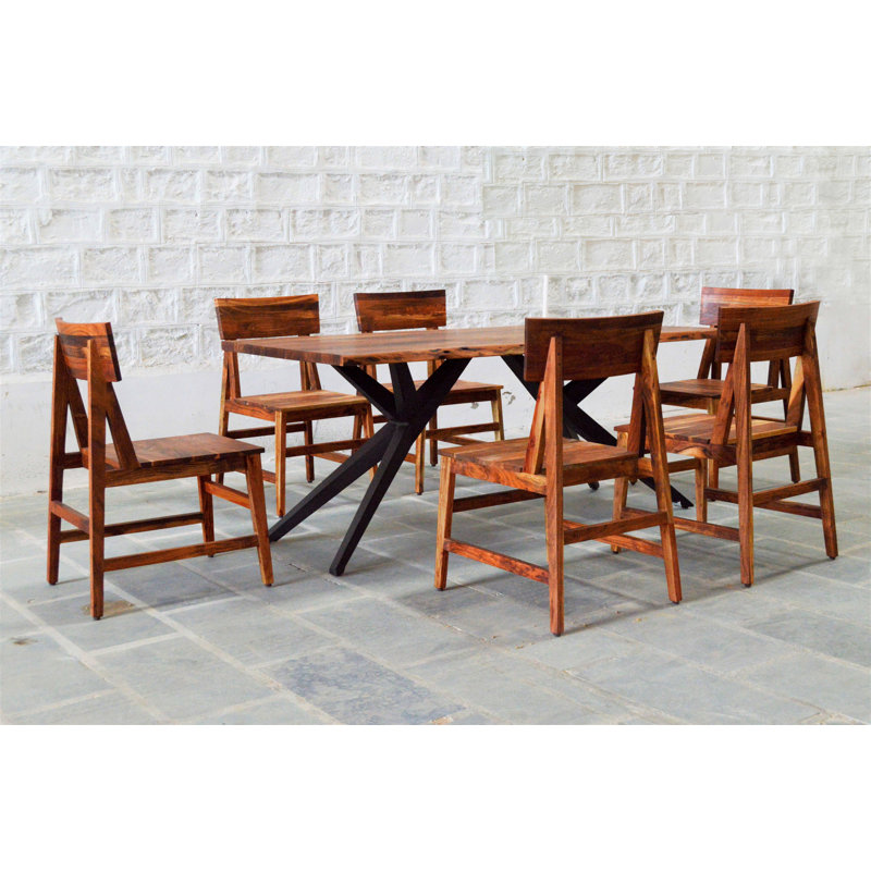 Winburn Acacia Solid Wood Top Dining Table