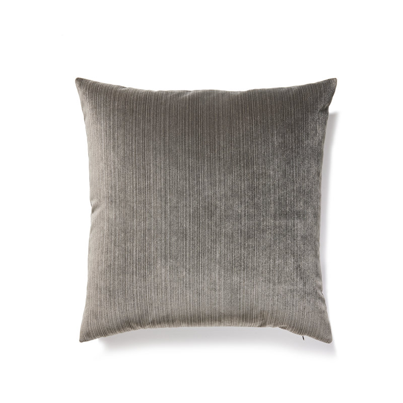 La Boheme Square Pillow Cover & Insert, Titanium, Down Blend