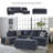 Freundlich Upholstered Ottoman