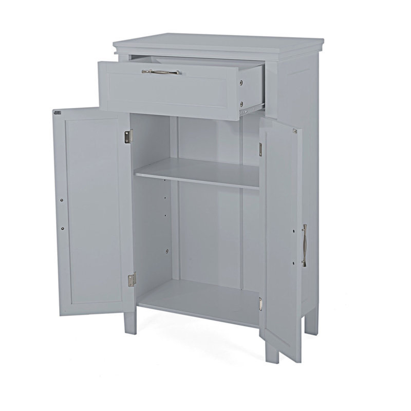 Armoire de plancher avec tiroir et portes
