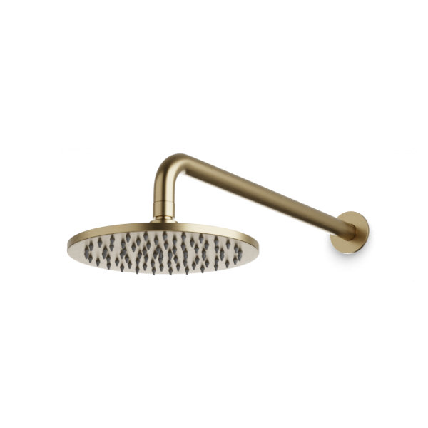 Opera 8-Inch Wall Mount Shower Rainhead, Satin Brass