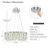Latecha Dimmable LED Unique/Statement Crystal Chandelier