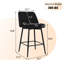 Tabourets de comptoir de 2 tabourets en métal revêtus de lin noir d'une hauteur de 25,6 po pour un coin cuisine moderne-2044709432