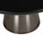 30" Round Coffee Table Glass/Sintered Stone Top With Powder-Coated Rim And Tempered Glass Base-125121236-109375832