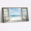 Ensemble de 1 tableau sur toile avec vue sur la plage-733430363