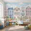 Maison de ville papier peint aquarelle architecture murale-2120459392-2120459394